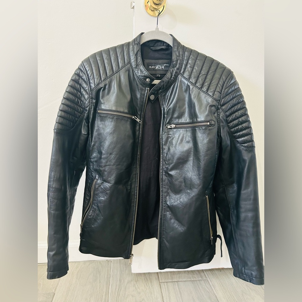 Black Rivet Leather Jacket